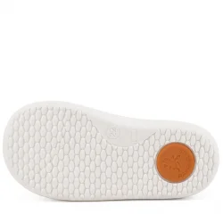 Rakerplus Bob Hakiki Deri Beyaz Nubuk Mavi Cırtlı Bebek Sneaker Ayakkabı