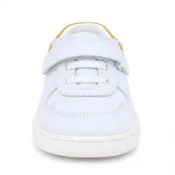 Rakerplus Bob Hakiki Deri Beyaz Nubuk Sarı Bebek Sneaker Ayakkabı