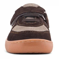 Rakerplus Bob Hakiki Deri Kum Kahve Barefoot Cırtlı Lastikli Bebek Sneaker Ayakkabı