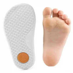 Rakerplus Bob Hakiki Deri Mavi Barefoot Cırtlı Lastikli Bebek Sneaker Ayakkabı