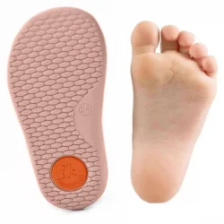 Rakerplus Bob Hakiki Deri Pembe Barefoot Cırtlı Lastikli Bebek Sneaker Ayakkabı