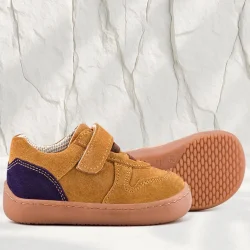 Rakerplus Bob Hakiki Deri Taba Barefoot Cırtlı Lastikli Bebek Sneaker Ayakkabı