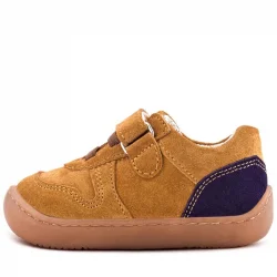 Rakerplus Bob Hakiki Deri Taba Barefoot Cırtlı Lastikli Bebek Sneaker Ayakkabı