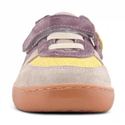 Rakerplus Bob Hakiki Deri Vizon Sarı Barefoot Cırtlı Lastikli Bebek Sneaker Ayakkabı