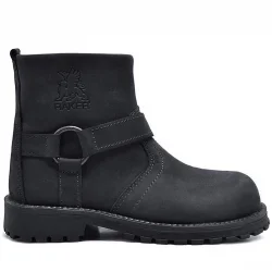 Rakerplus Chiron Hakiki Deri Fermuarlı Kışlık Çocuk Bot