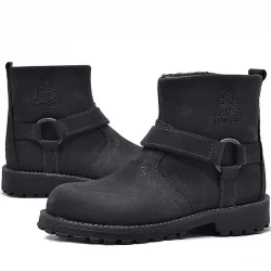 Rakerplus Chiron Hakiki Deri Fermuarlı Kışlık Çocuk Bot