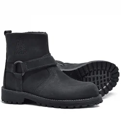 Rakerplus Chiron Hakiki Deri Fermuarlı Kışlık Çocuk Bot