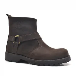 Rakerplus Chiron Hakiki Deri Fermuarlı Kışlık Çocuk Botu