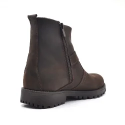 Rakerplus Chiron Hakiki Deri Fermuarlı Kışlık Çocuk Botu