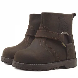 Rakerplus Chiron Hakiki Deri Fermuarlı Kışlık Çocuk Botu