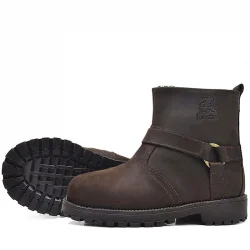 Rakerplus Chiron Hakiki Deri Fermuarlı Kışlık Çocuk Botu