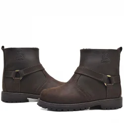 Rakerplus Chiron Hakiki Deri Fermuarlı Kışlık Çocuk Botu