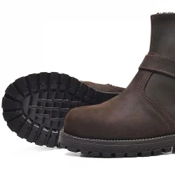 Rakerplus Chiron Hakiki Deri Fermuarlı Kışlık Çocuk Botu