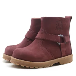 Rakerplus Chiron Hakiki Deri Fermuarlı Kürklü Unisex Bebek Bot