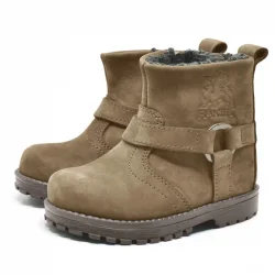 Rakerplus Chiron Hakiki Deri Kum Rengi Fermuarlı Bebek Çizme