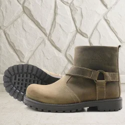 Rakerplus Chiron Hakiki Deri Kum Rengi Fermuarlı Çocuk Çizme