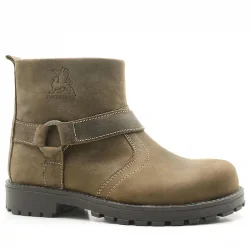 Rakerplus Chiron Hakiki Deri Kum Rengi Fermuarlı Çocuk Çizme