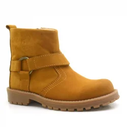 Rakerplus Chiron Hakiki Deri Sarı Fermuarlı Unisex Çocuk Çizme