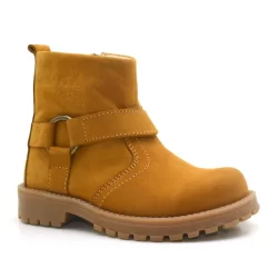 Rakerplus Chiron Hakiki Deri Sarı Fermuarlı Unisex Çocuk Çizme