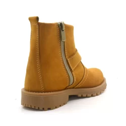 Rakerplus Chiron Hakiki Deri Sarı Fermuarlı Unisex Çocuk Çizme