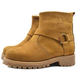 Rakerplus Chiron Hakiki Deri Sarı Fermuarlı Unisex Çocuk Çizme