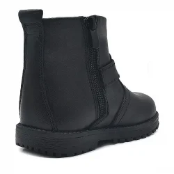 Rakerplus Chiron Hakiki Deri Siyah Fermuarlı Bebek Çizme