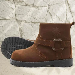 Rakerplus Chiron Hakiki Deri Tarçın Rengi Fermuarlı Bebek Çizme