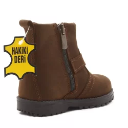 Rakerplus Chiron Hakiki Deri Tarçın Rengi Fermuarlı Bebek Çizme
