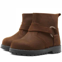 Rakerplus Chiron Hakiki Deri Tarçın Rengi Fermuarlı Bebek Çizme