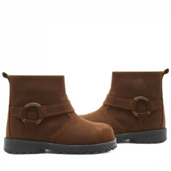 Rakerplus Chiron Hakiki Deri Tarçın Rengi Fermuarlı Bebek Çizme