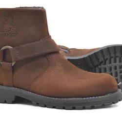 Rakerplus Chiron Hakiki Deri Tarçın Rengi Fermuarlı Çocuk Çizme