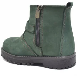 Rakerplus Chiron Hakiki Deri Yeşil Fermuarlı Unisex Bebek Bot