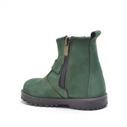 Rakerplus Chiron Hakiki Deri Yeşil Fermuarlı Unisex Bebek Bot