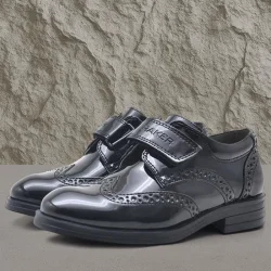 Rakerplus Cırtlı Oxford Erkek Çocuk Rugan Ayakkabı