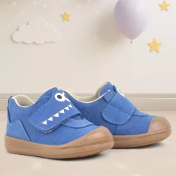 Rakerplus Dino Hakiki Deri Lacivert Yüksek Bilekli Bebek Ayakkabı