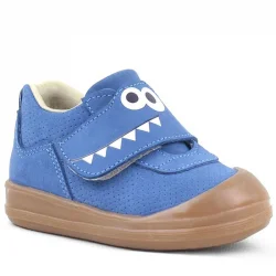 Rakerplus Dino Hakiki Deri Lacivert Yüksek Bilekli Bebek Ayakkabı