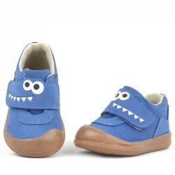 Rakerplus Dino Hakiki Deri Lacivert Yüksek Bilekli Bebek Ayakkabı