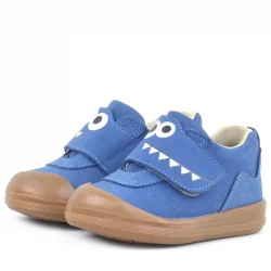 Rakerplus Dino Hakiki Deri Lacivert Yüksek Bilekli Bebek Ayakkabı