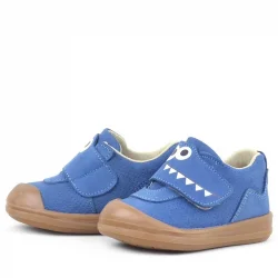 Rakerplus Dino Hakiki Deri Lacivert Yüksek Bilekli Bebek Ayakkabı