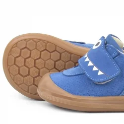 Rakerplus Dino Hakiki Deri Lacivert Yüksek Bilekli Bebek Ayakkabı