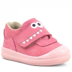 Rakerplus Dino Hakiki Deri Pembe Yüksek Bilekli Bebek Ayakkabı