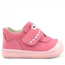 Rakerplus Dino Hakiki Deri Pembe Yüksek Bilekli Bebek Ayakkabı