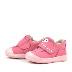 Rakerplus Dino Hakiki Deri Pembe Yüksek Bilekli Bebek Ayakkabı