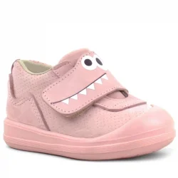 Rakerplus Dino Hakiki Deri Pudra Yüksek Bilekli Bebek Ayakkabı