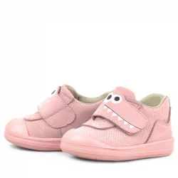 Rakerplus Dino Hakiki Deri Pudra Yüksek Bilekli Bebek Ayakkabı