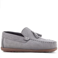 Rakerplus Gri Erkek Çocuk Makosen Ayakkabı