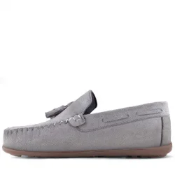 Rakerplus Gri Erkek Çocuk Makosen Ayakkabı