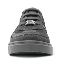 Rakerplus Gri Hakiki Deri Bağcıklı Gri Tabanlı Çocuk Sneaker Ayakkabı