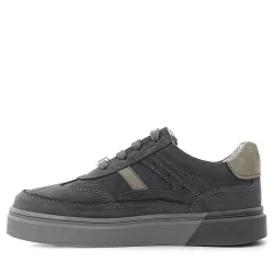 Rakerplus Gri Hakiki Deri Bağcıklı Gri Tabanlı Çocuk Sneaker Ayakkabı