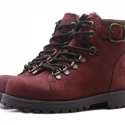 Rakerplus Griffon Hakiki Deri Bordo Fermuarlı Bot